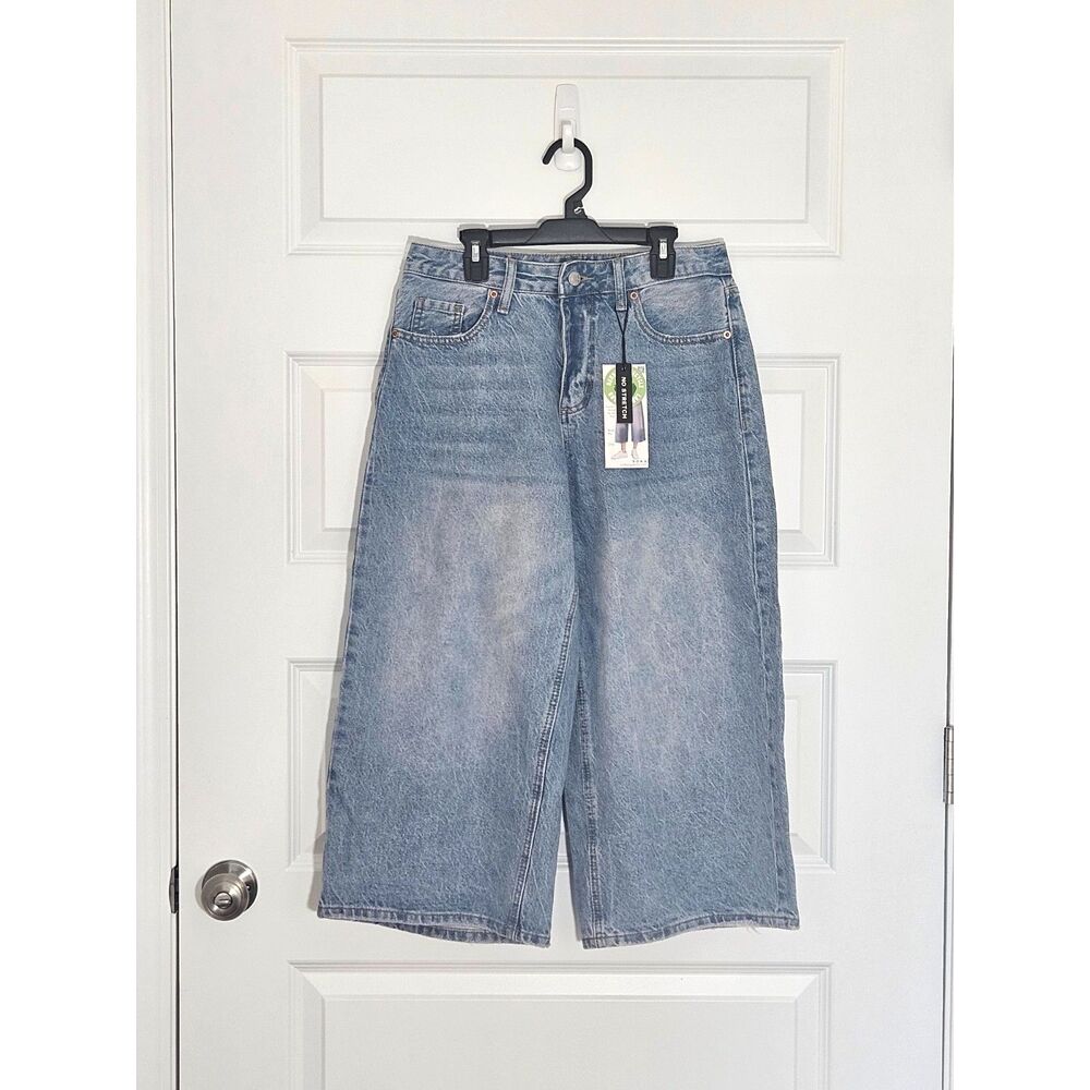 Song Baggy Cropped Denim Jort Sz 1/25 Y2K Wide Leg NWT